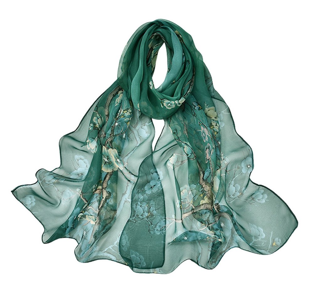 Zaewry Schal Modeschal Chiffon Schal Damen Stola Umschlagtuch Halstuch, Abendkleid Cocktailkleid 50x160cm, Polyester Tuch- Pflegeleichtes