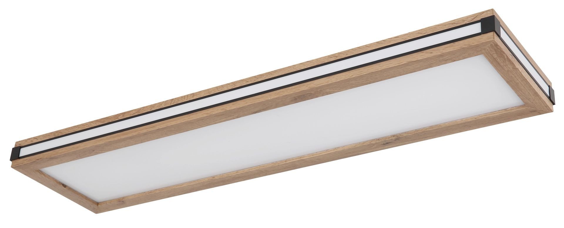 GLOBO LIGHTING LED Deckenleuchte CARLA, Memoryfunktion, LED fest integriert, Warmweiß, Rechteckige Deckenlampe, mehrere Schalt- Leuchtkombinationen
