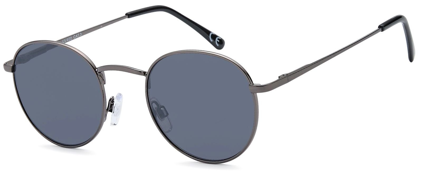 styleBREAKER Sonnenbrille (1-St) Getönt Gestell Anthrazit / Glas Grau getönt