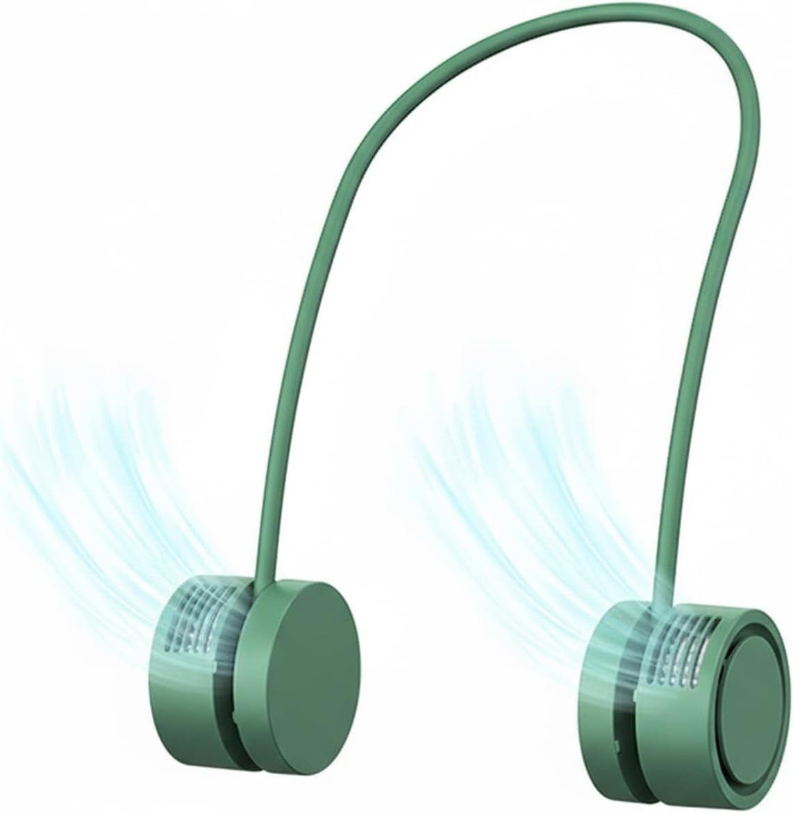 FELIXLEO Akku-Standventilator Flügelloser Nackenventilator USB Mini Fan Aromatherapie Grün