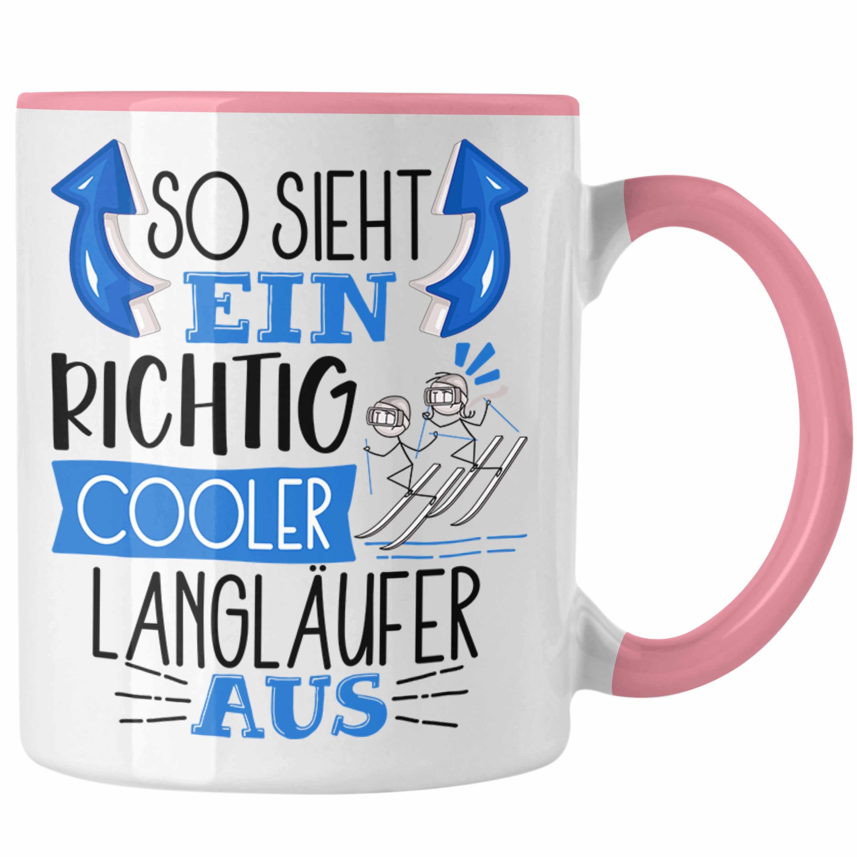 Richtig Geschenk Trendation Ein Sp Lustiger Aus Langläufer Cooler Rosa Sieht So Tasse Tasse