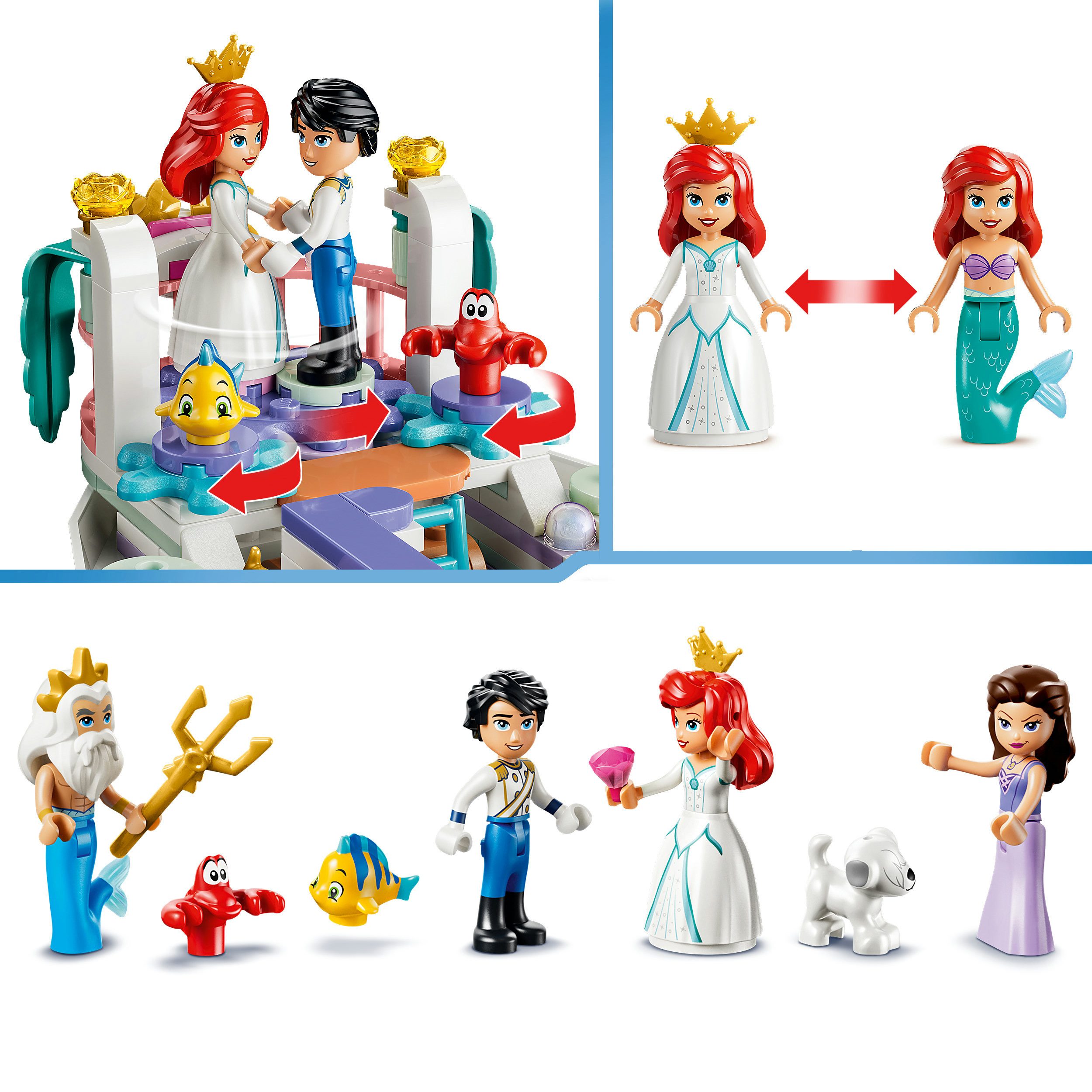 LEGO® Arielles Königliches Hochzeitsboot (43299), LEGO Disney Princess Konstruktionsspielsteine, (519 St), Made in Europe – Bild 5 von 5
