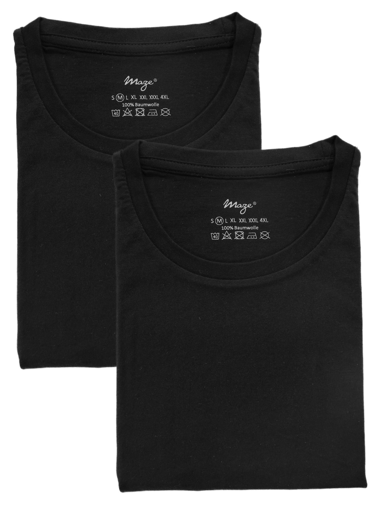 T-Shirt 42022115 Maze black