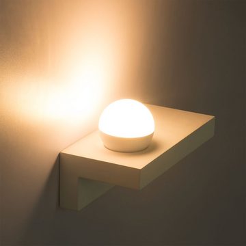 etc-shop LED Wandleuchte, LED-Leuchtmittel fest verbaut, Warmweiß, Wandleuchte Innen UP Lampe Esszimmer Wandlampe Dielen Leuchte aus Gips