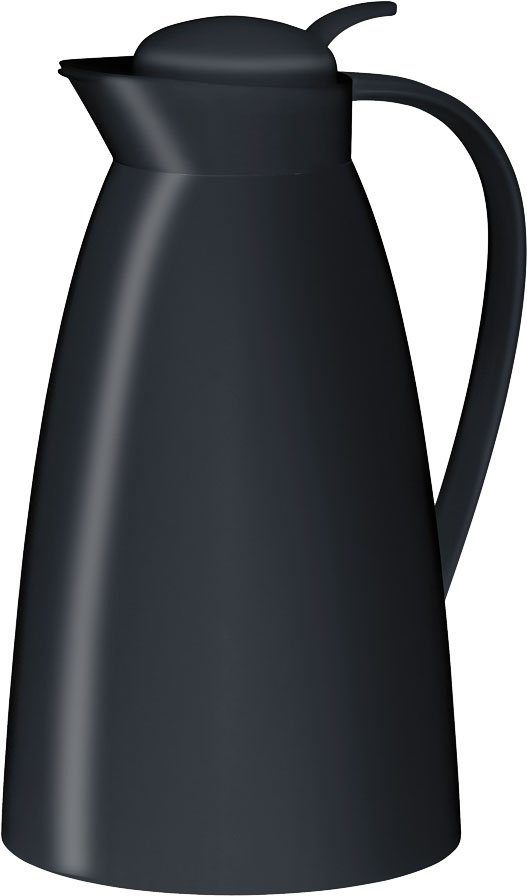 Alfi Isolierkanne Eco, 1,0 l, Kunststoff mit Vakuum-Glaseinsatz schwarz