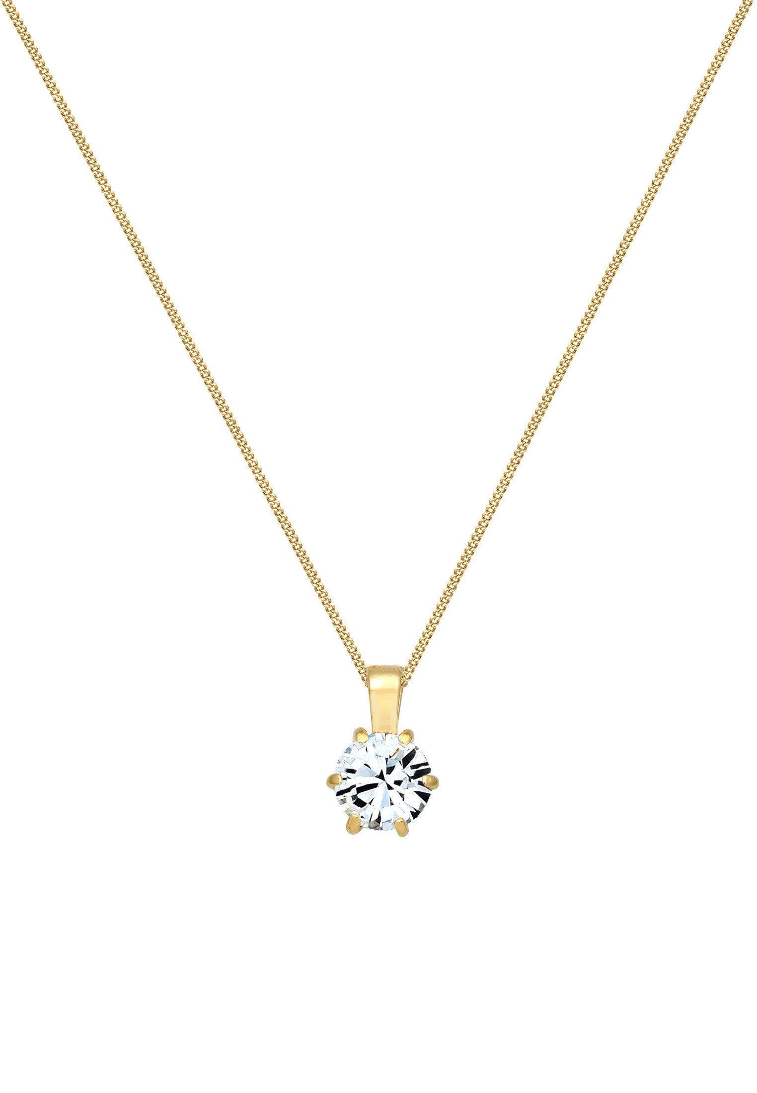 Elli Kette mit Anhänger Solitär Glas günstig online kaufen