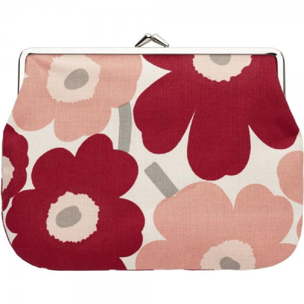 Marimekko Handtasche Portemonnaie Mini Unikko Pink Sand Dark Sherry (14x20 günstig online kaufen