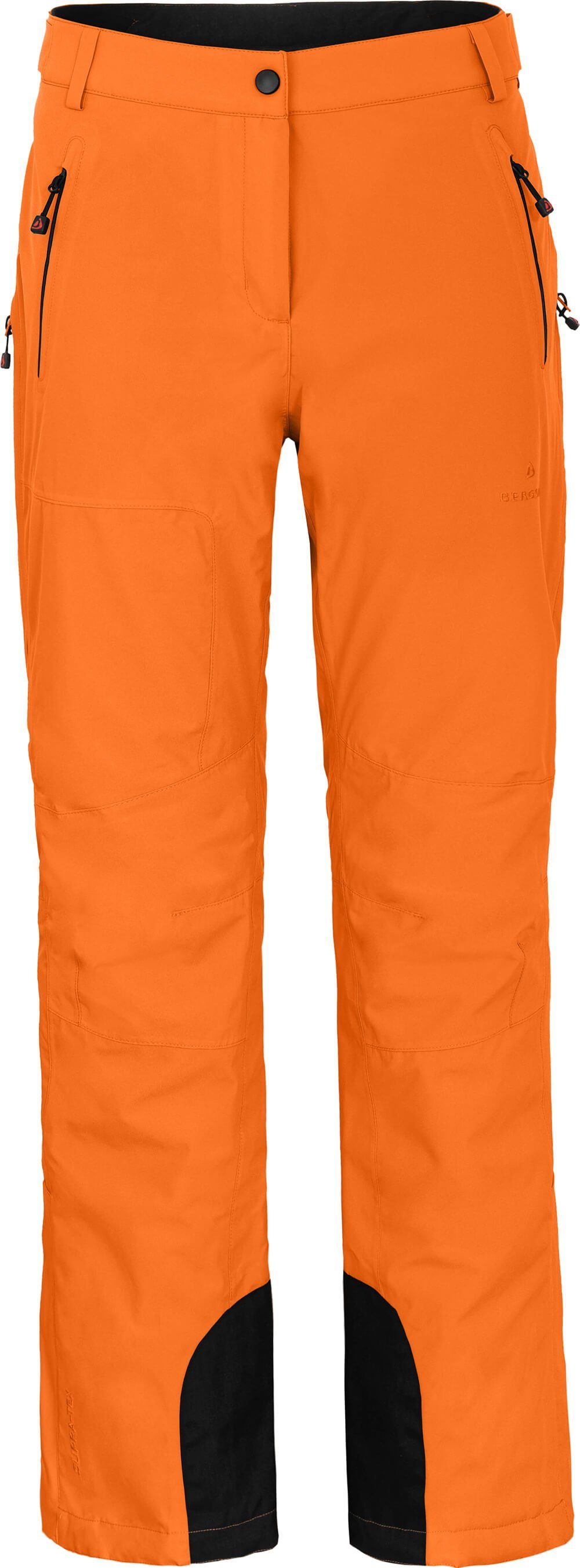 Bergson Skihose ICE light Damen Skihose, Wassersäule, 20000 mm unwattiert, Normalgrößen, orange