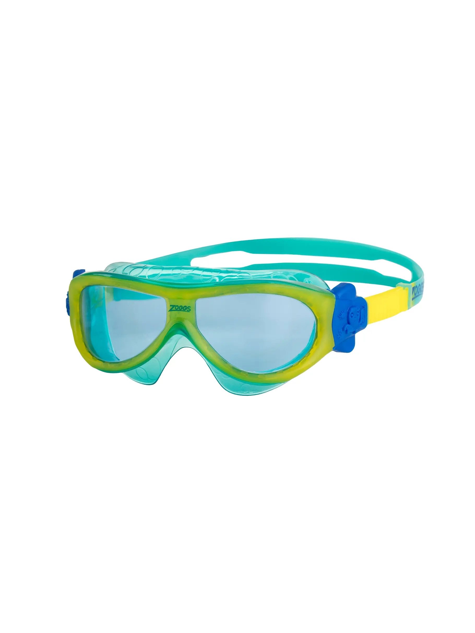 Zoggs Schwimmbrille Phantom Kids Mask YELLOW TURQOISE