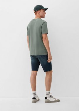 QS Jeansshorts Jeans-Shorts John / Regular Fit / Mid Rise / Straight Leg Waschung