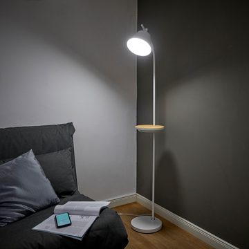 Northpoint LED Stehlampe Deckenfluter Warmweiß Kaltweiß 7W mit 10W Wireless Charging