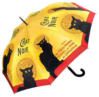 Schirm groß Katzenliebhaber Chat Noir Pariser Kabarett in Montmartre Gelb Katze 