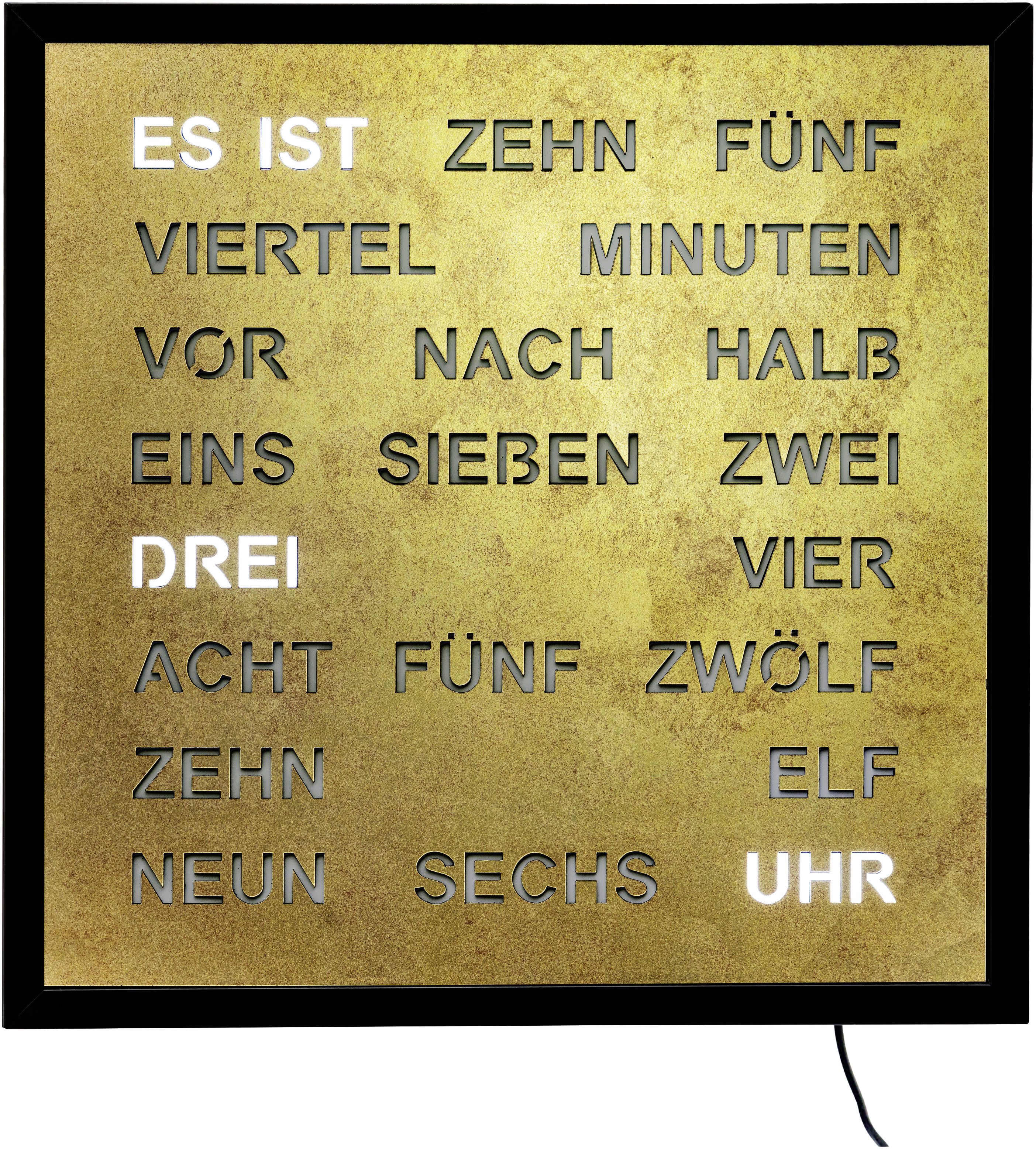 AMS Wanduhr (Quarzuhr, Digitaluhr, Wohnzimmer, Esszimmer, Küche, Arbeitszimmer,Büro)