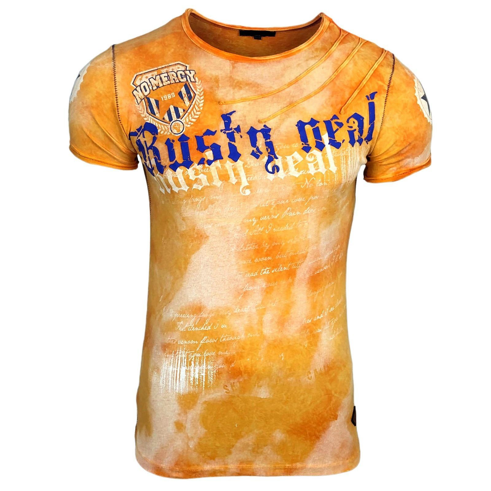 Rusty Neal mit geeignet toller als Freizeitlooks für Bestens Highlight T-Shirt Batik-Optik, trendige