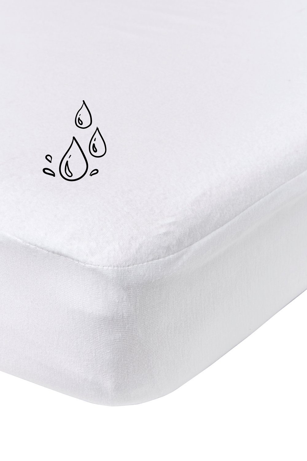 Meyco Baby Spannbettlaken White, Wasserdichte Molton, günstig online kaufen