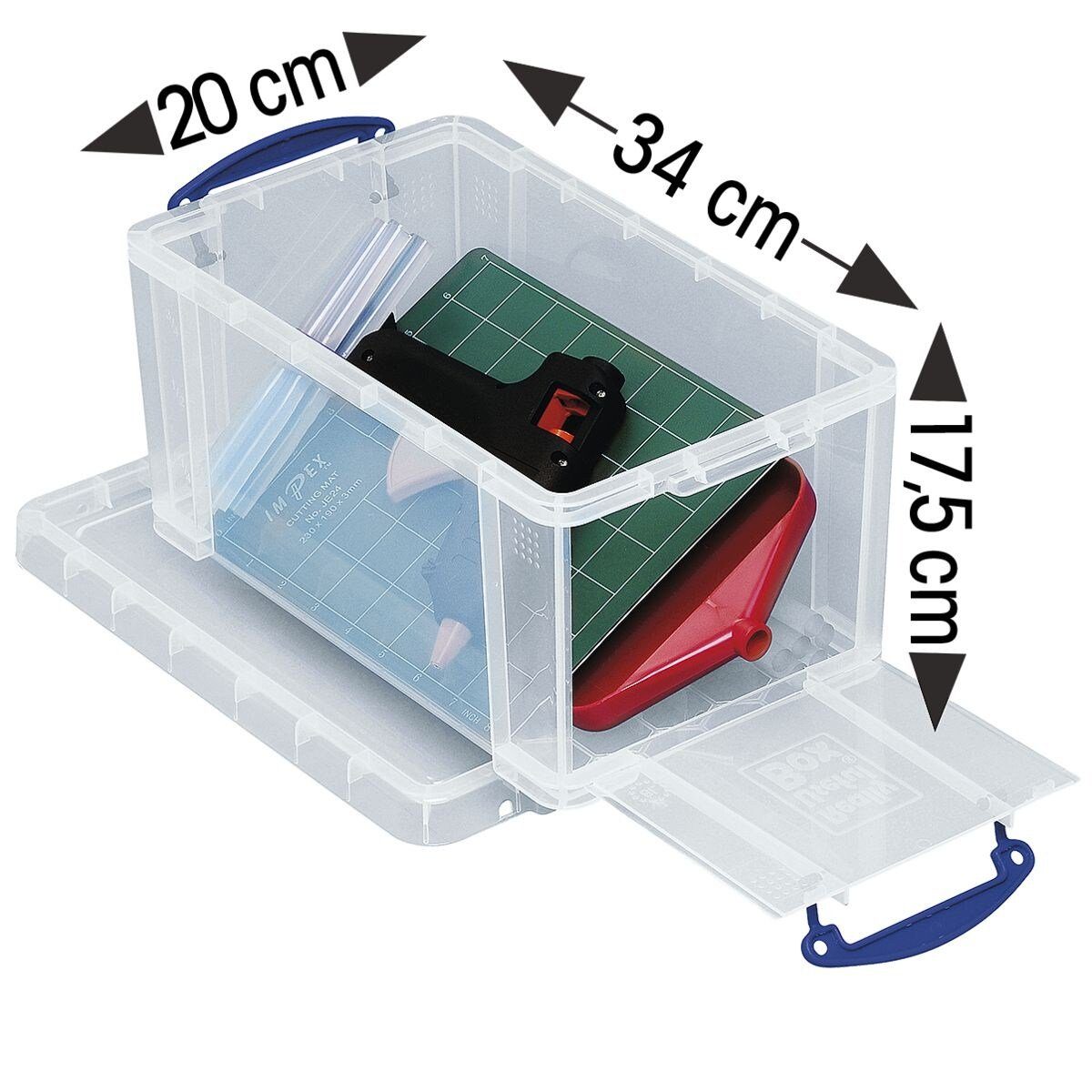 REALLYUSEFULBOX Aufbewahrungsbox, 8 Liter, mit Frontöffnung, verschließbar günstig online kaufen