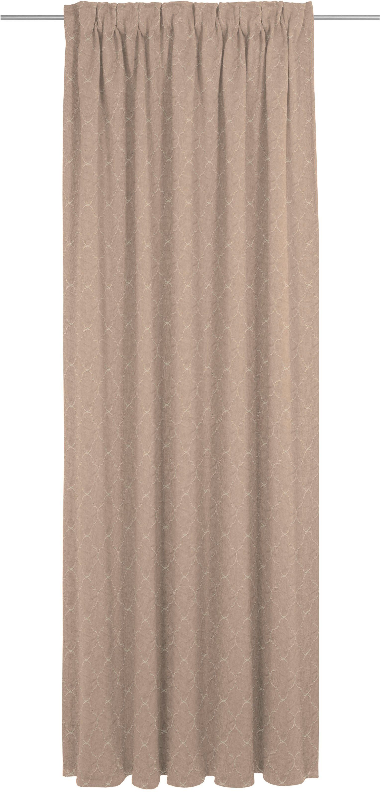 Vorhang Indian Cortezada, Adam, St), nachhaltig (1 Multifunktionsband blickdicht, Jacquard, beige Bio-Baumwolle aus