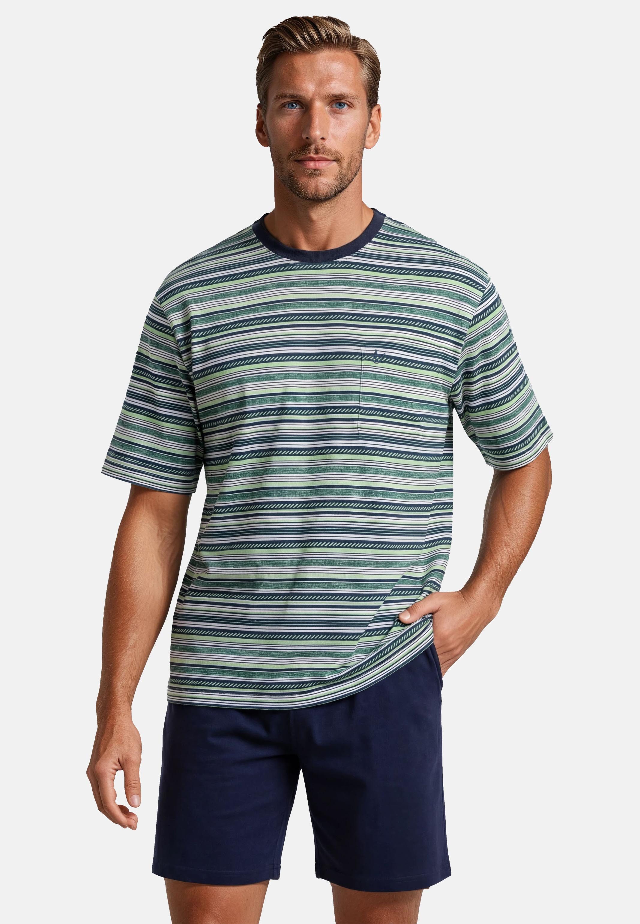 Hajo Pyjama Premium Cotton (Set, 2 tlg) Schlafanzug - Baumwolle - Atmungsaktiv