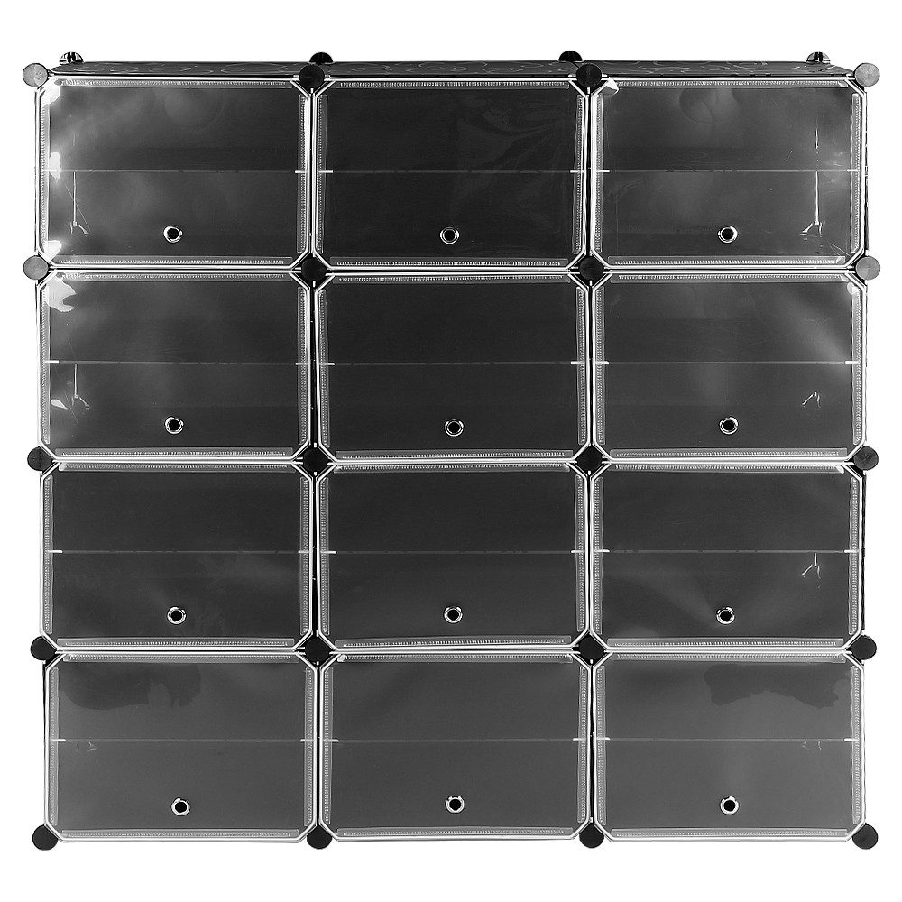 JEOBEST Schuhregal Schuhregal mit 8 Ebenen, Schuhschrank Kunststoff, DIY-Re günstig online kaufen