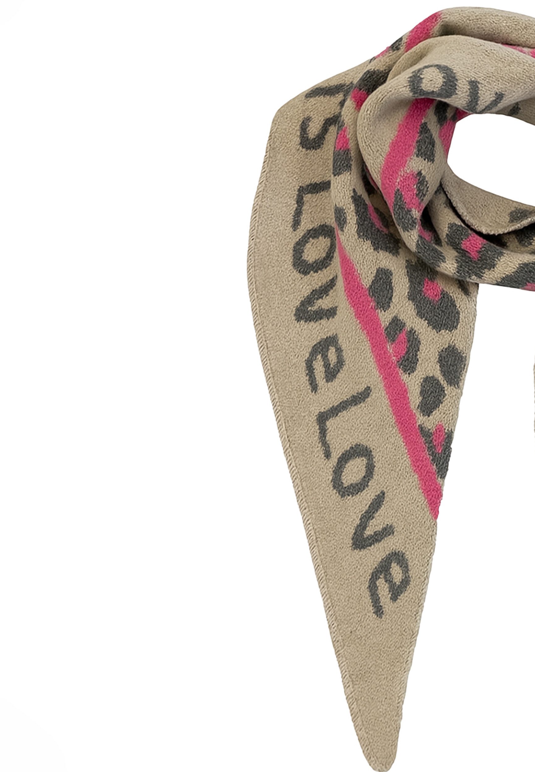 Faera Modeschal Animal Love Dreieckstuch elastischer Strick Leo Muster, 814 günstig online kaufen