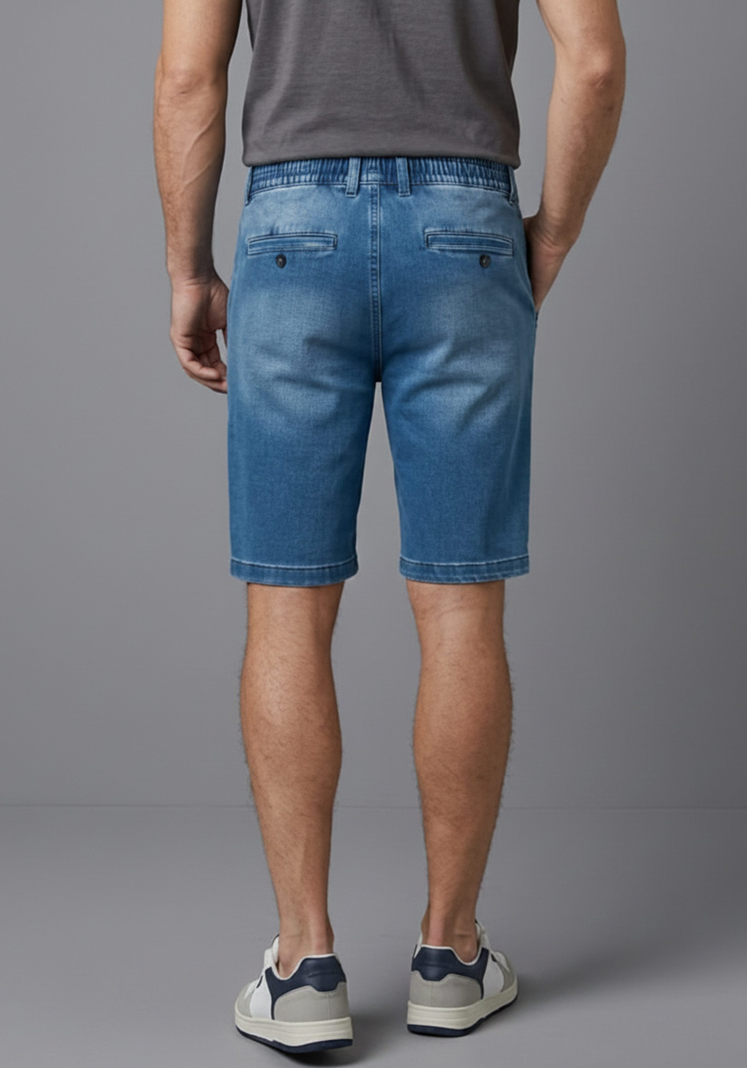 Arizona Jogg-Jeansbermudas Regular Fit, gerades Bein, niedrige Leibhöhe, mit Kordelzug