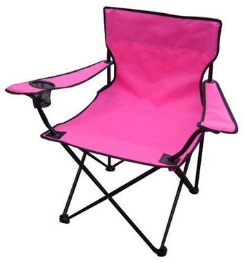 Mojawo Essgruppe 4-teiliges Campingmöbel Set pink Tisch schwarz + Campingstühle