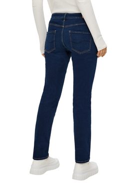 QS Stoffhose Jeans Catie / Slim Fit / Mid Rise / Slim Leg / Super Stretch Label-Patch