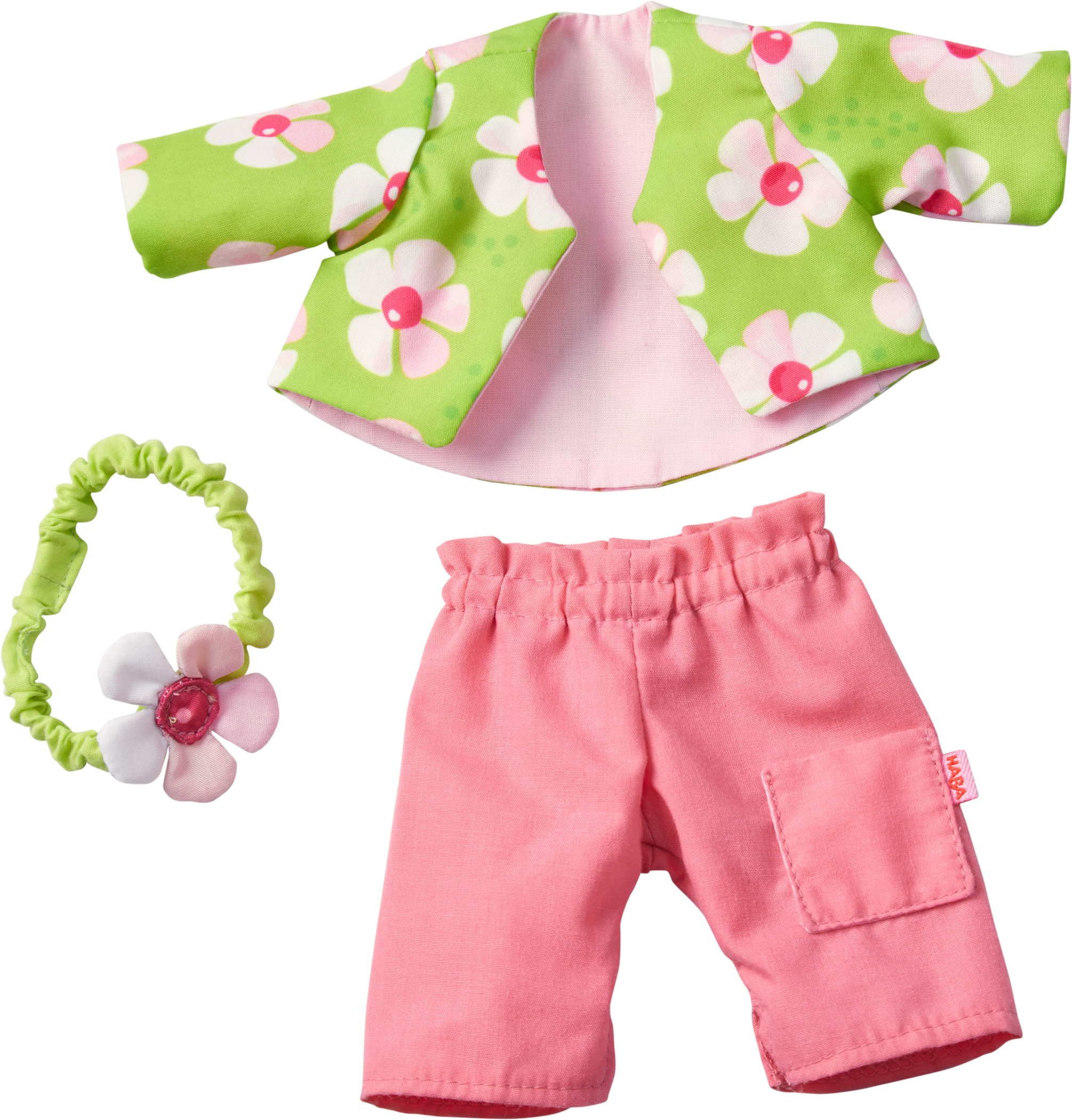 Haba Puppenkleidung Zubehör für Stoffpuppe Kleiderset Blumenzauber 13059780 günstig online kaufen