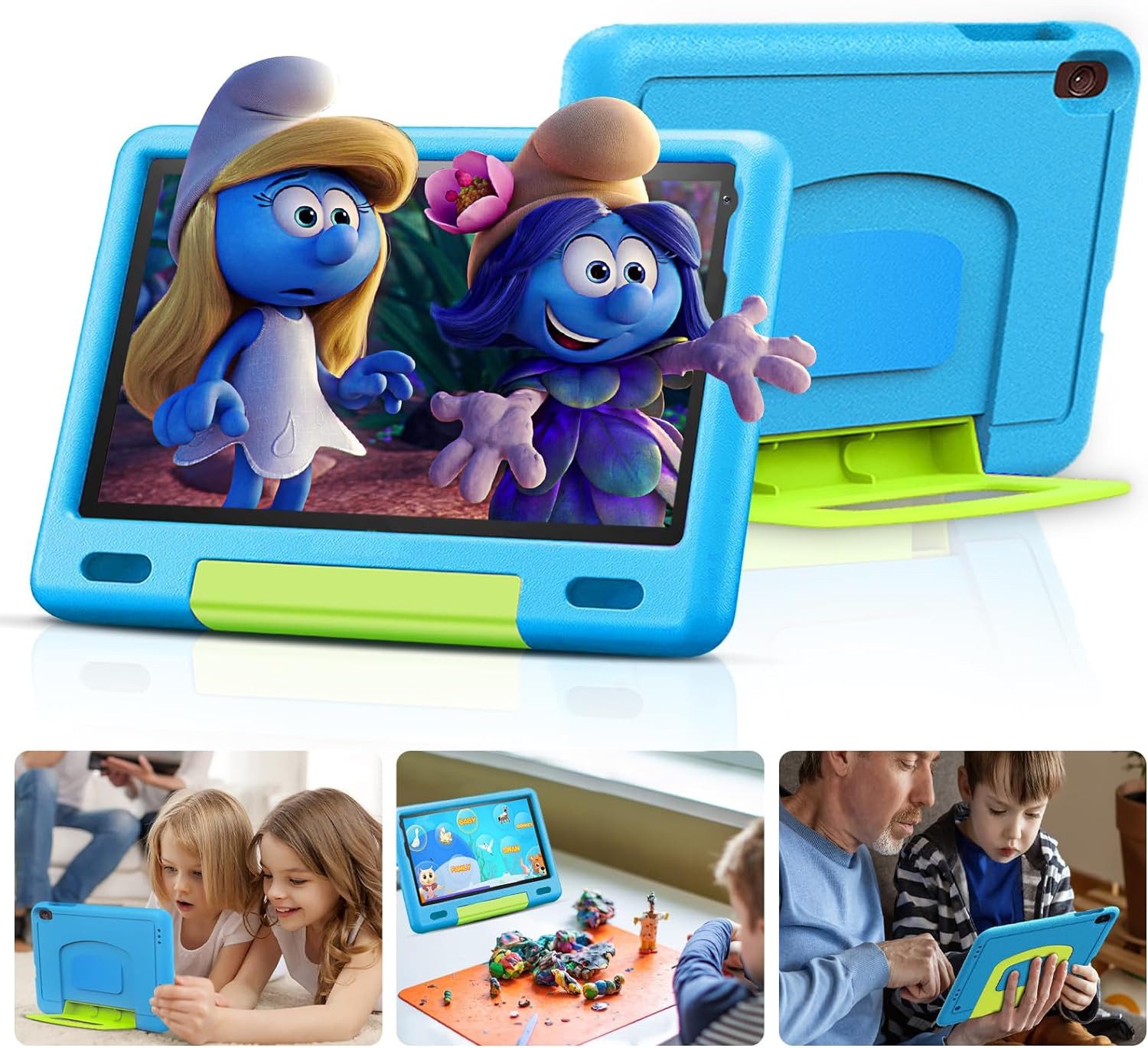 FIRMAST für Kinder mit Hül Tablet (8", 128 GB, Android 13 GMS, vorinstallierteiWawa Lernsoftware und Spiele, Elterliche Kontrolle)