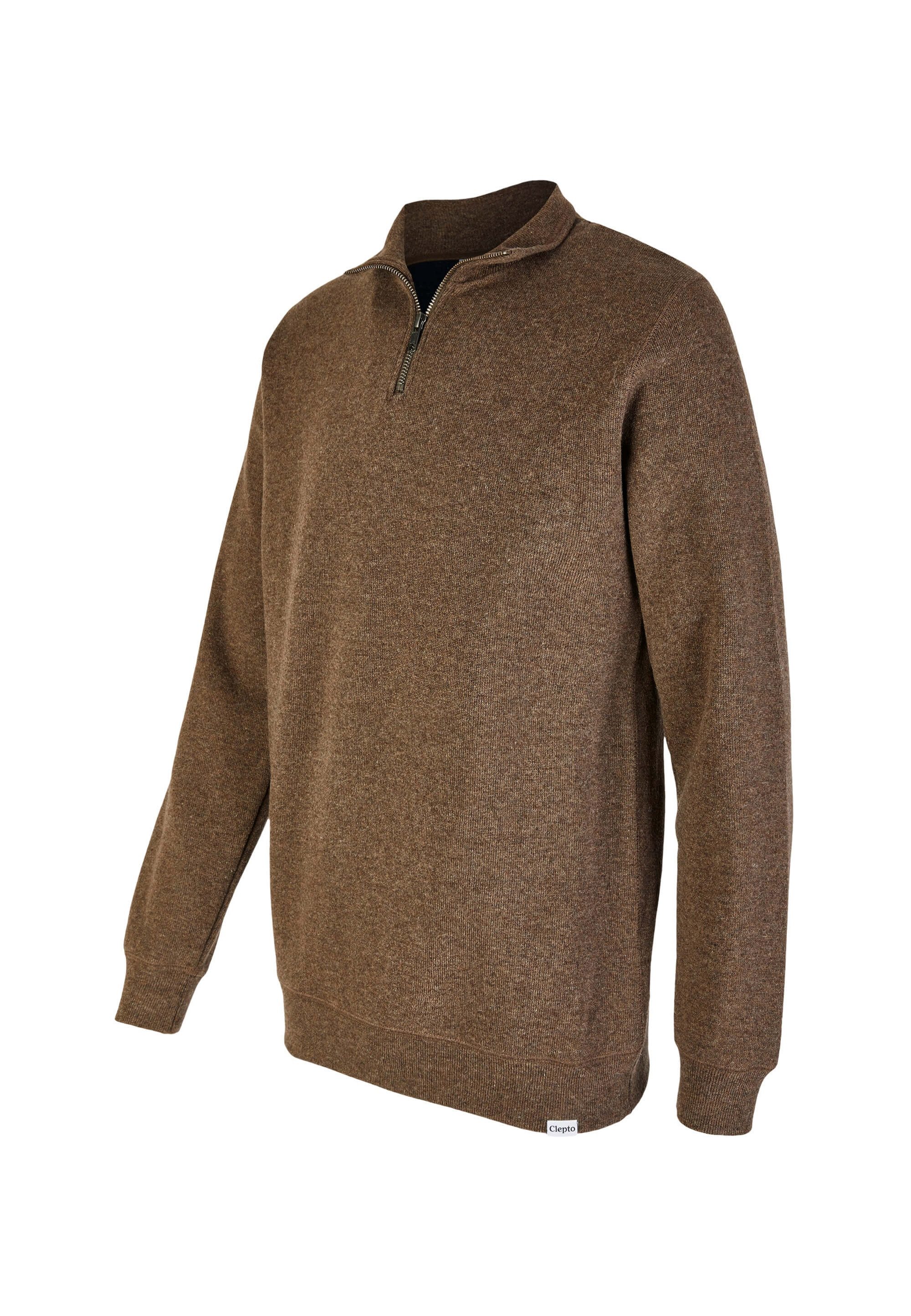 Cleptomanicx Strickpullover Noitch mit gebondeter Jersey-Innenseite