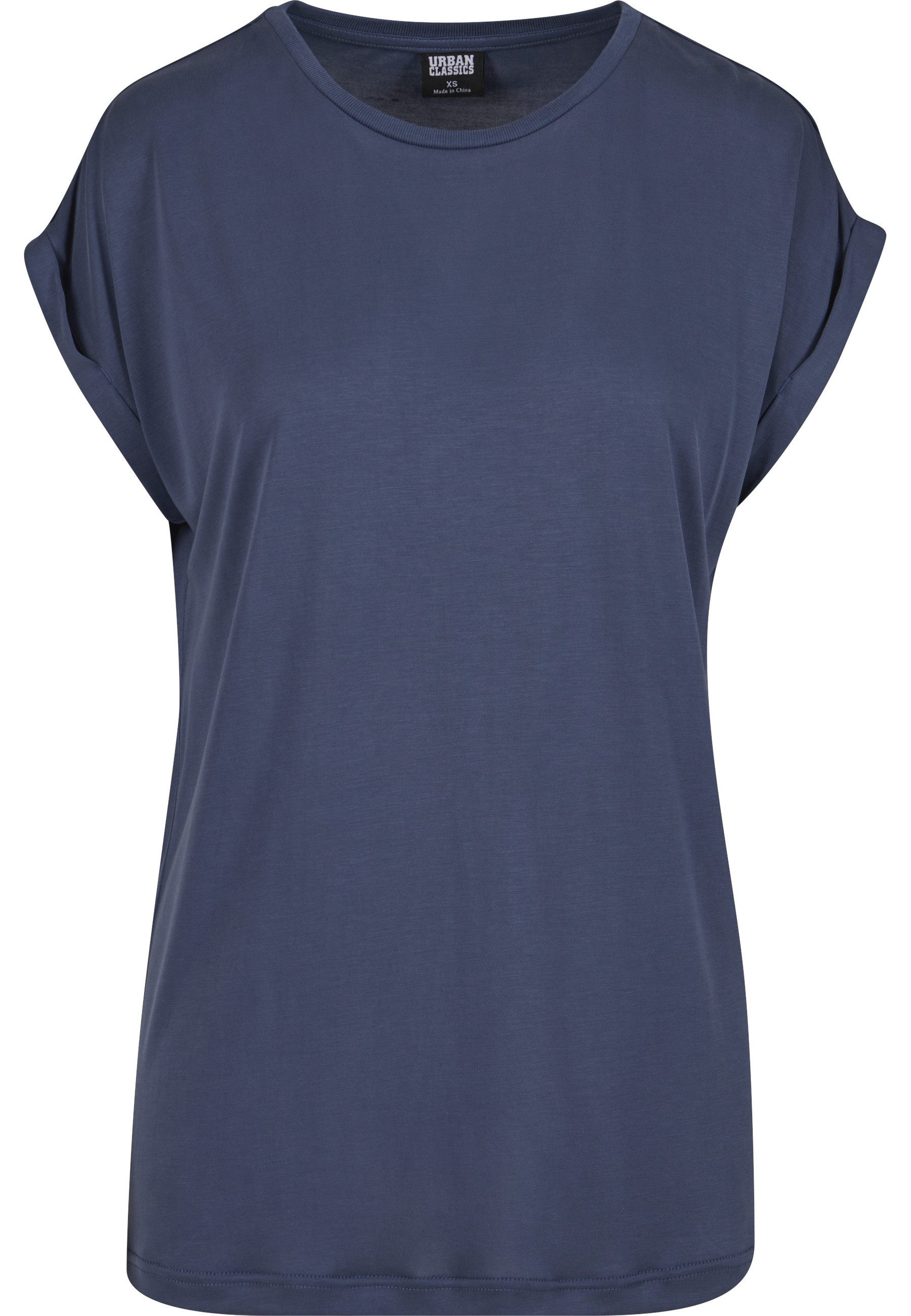 URBAN CLASSICS Kurzarmshirt Urban Classics Damen Ladies Modal Extended Shoulder Tee (1-tlg)