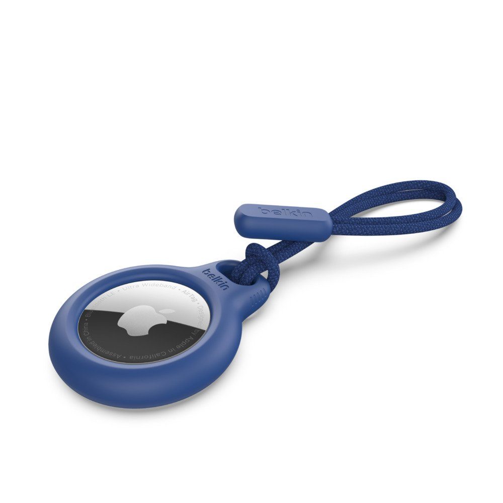 AirTag mit für Schlüsselanhänger Schlaufe Secure Apple Holder blau Belkin