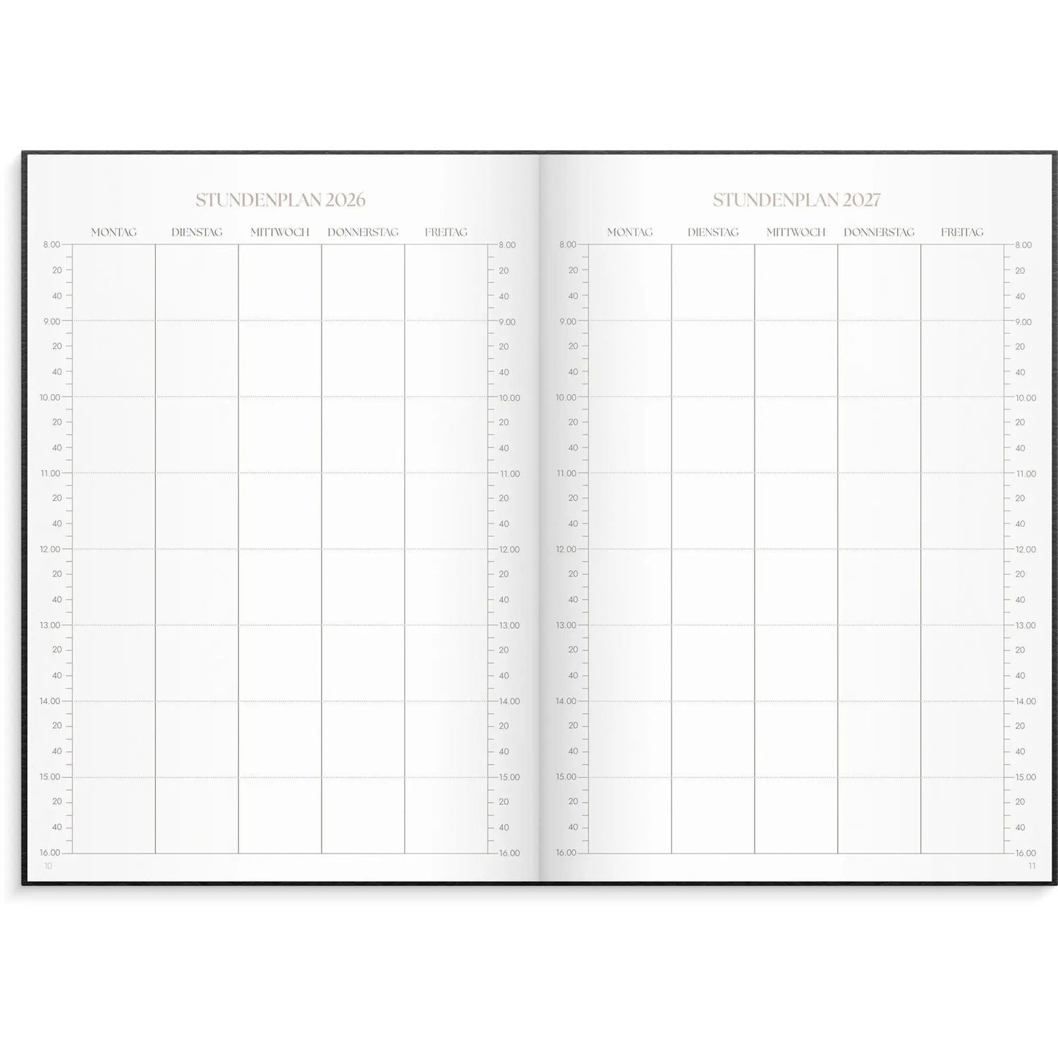 Organizer & Notes A5 26/27 Schwarz