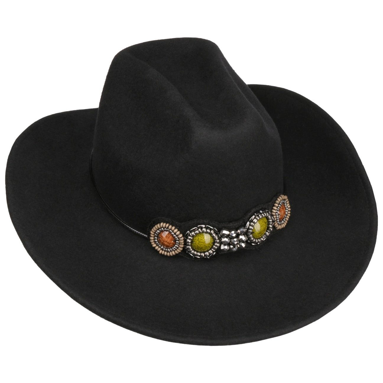 Lipodo Cowboyhut (1-St) Wollhut, Made in Italy