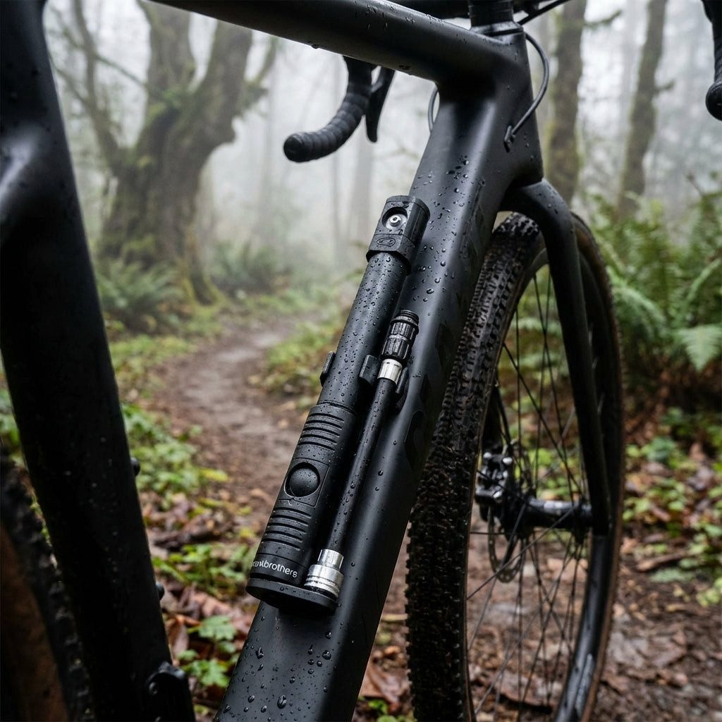 crankbrothers Fahrradpumpe Crankbrothers Klic HP Handpumpe inkl. Rahmenhalter Midnight Edition sc