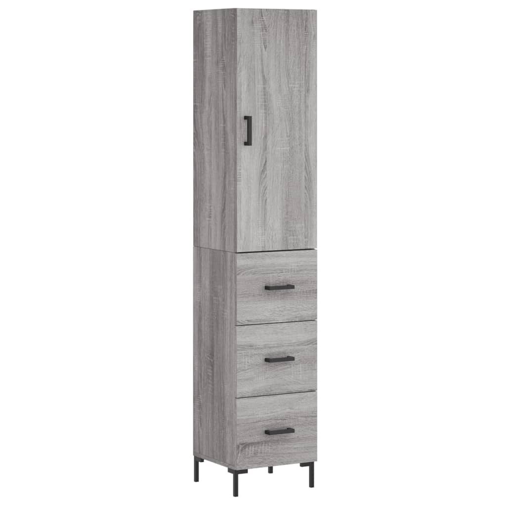vidaXL Highboard Highboard Grau Sonoma 34,5x34x180 günstig online kaufen