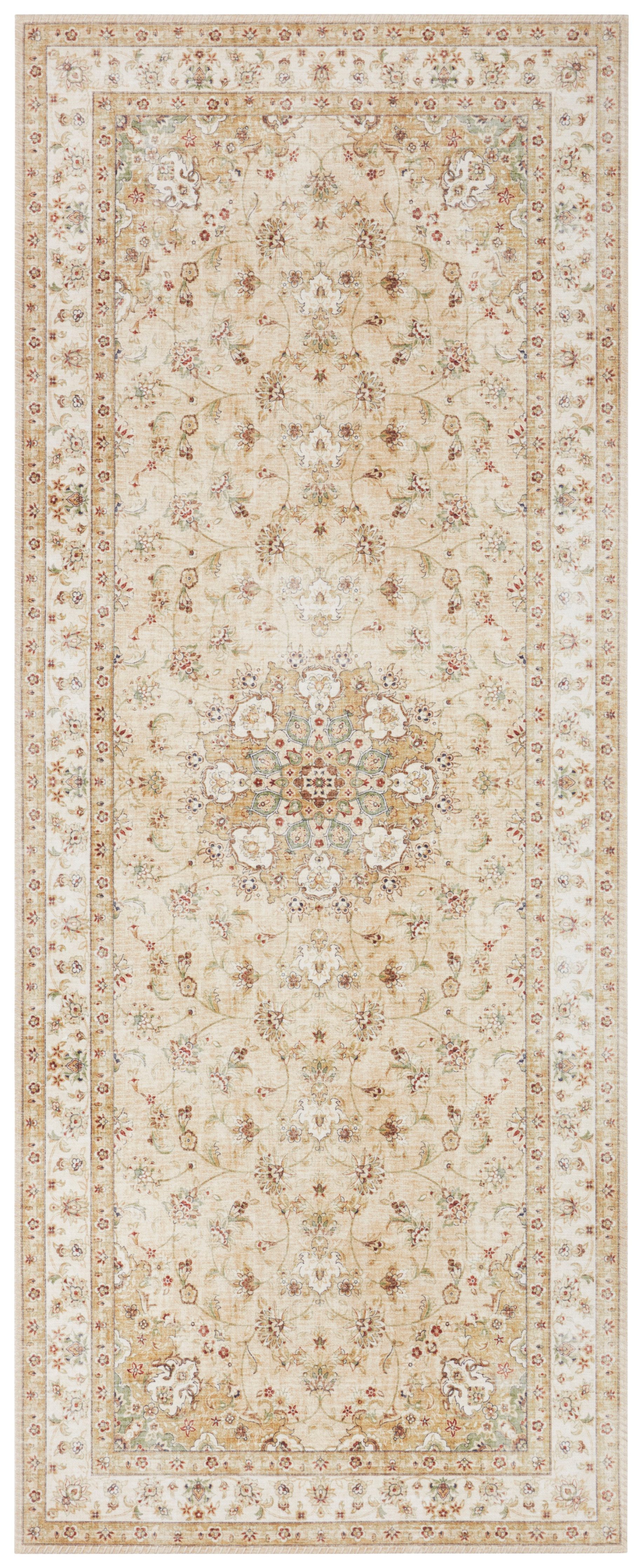 ELLE DECORATION Teppich Nain, rechteckig, Höhe: 7 mm, Orientalisch, Läufer, Kurzflor, Wohnzimmer, Schlafzimmer, Vintage-Look
