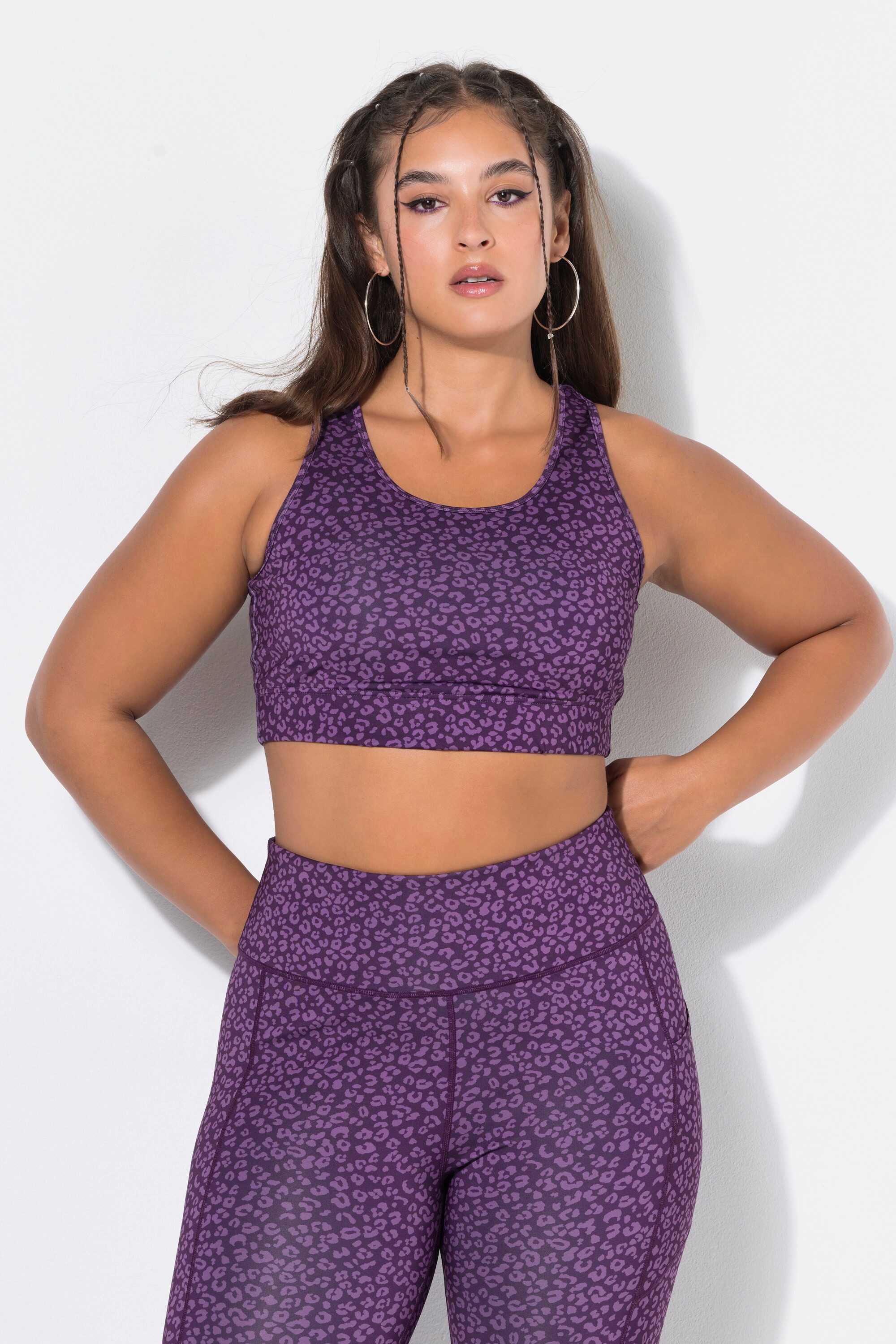 Studio Untold Sport-BH Sport Bustier Color-Leo Mesh-Futter