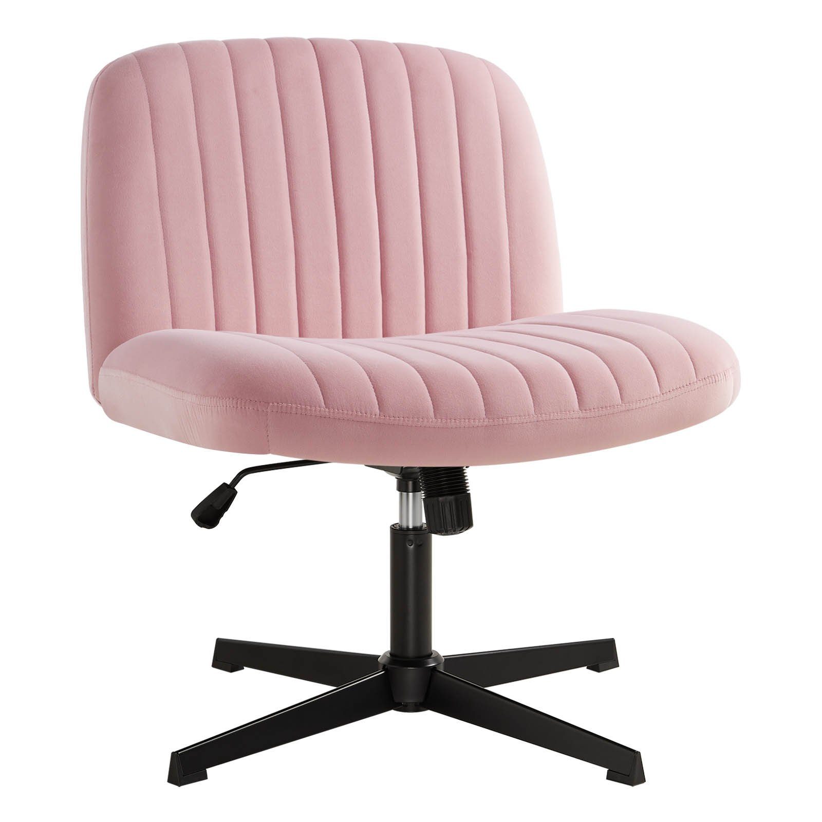 Intimate WM Heart Bürostuhl Ohne Armlehnen, Ergonomischer Schreibtischstuhl (Lesesessel mit 10cm dickem Sitzkissen), Drehstuhl Ohne Rollen, Höhenverstellbar Stuhl mit Wippfunktion