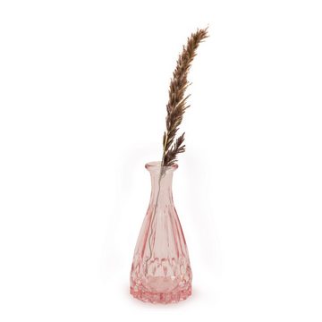 Blümelhuber Dekovase Glas-Vasen, 5 Stück, Rosa, 14,5cm (5 St)