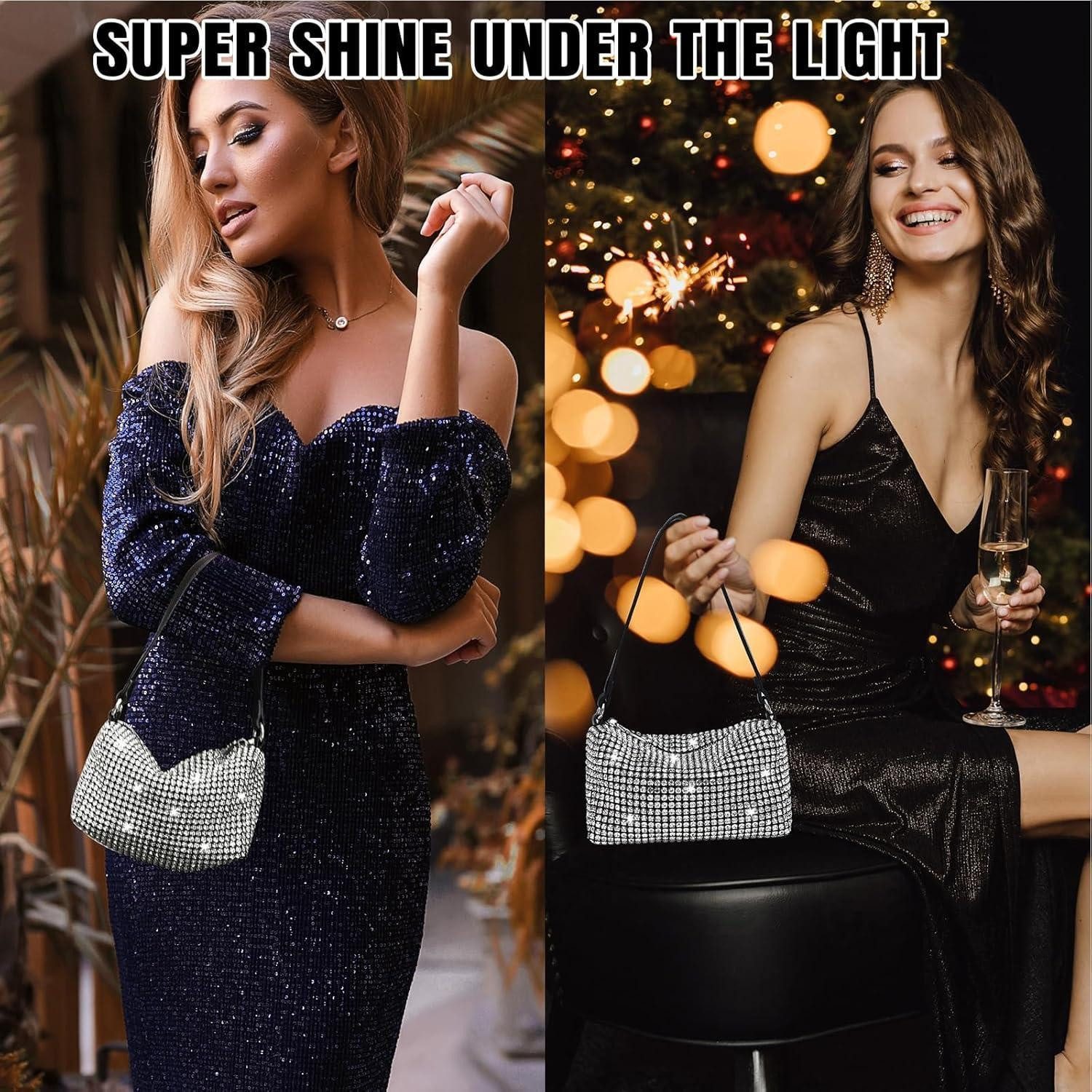 LuxusKollektion Clutch Glitzer Clutch Damen Kristall Diamant Abendtasche Um günstig online kaufen