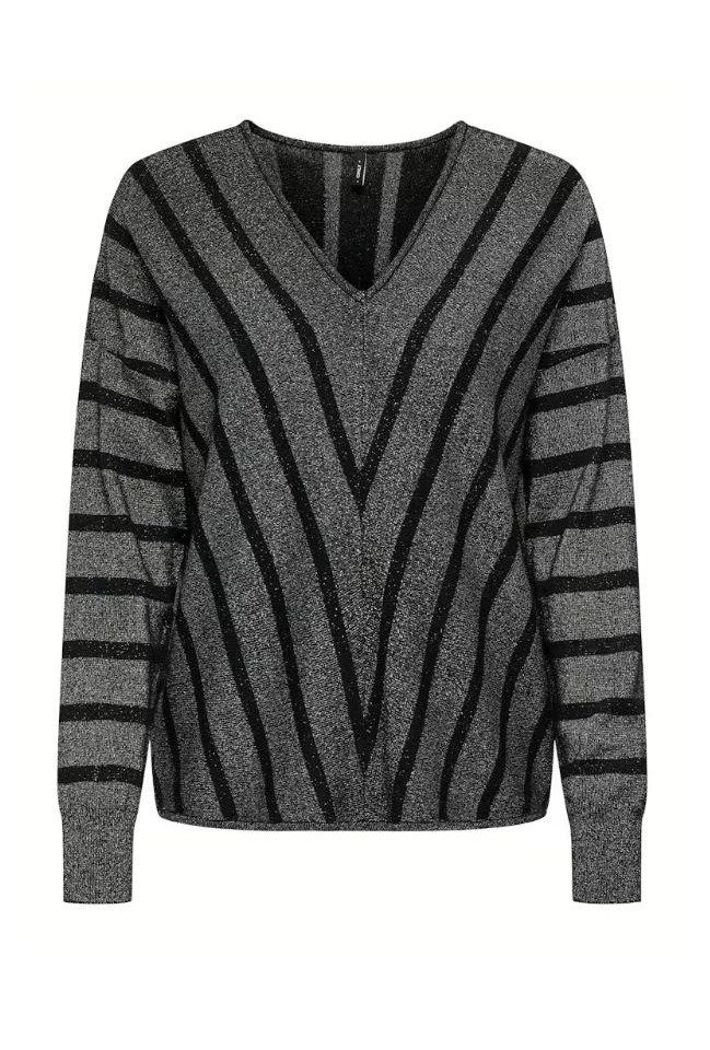 ONLY Longpullover ONLDOMINIQUE LS GLITTER V-NECK CS K günstig online kaufen