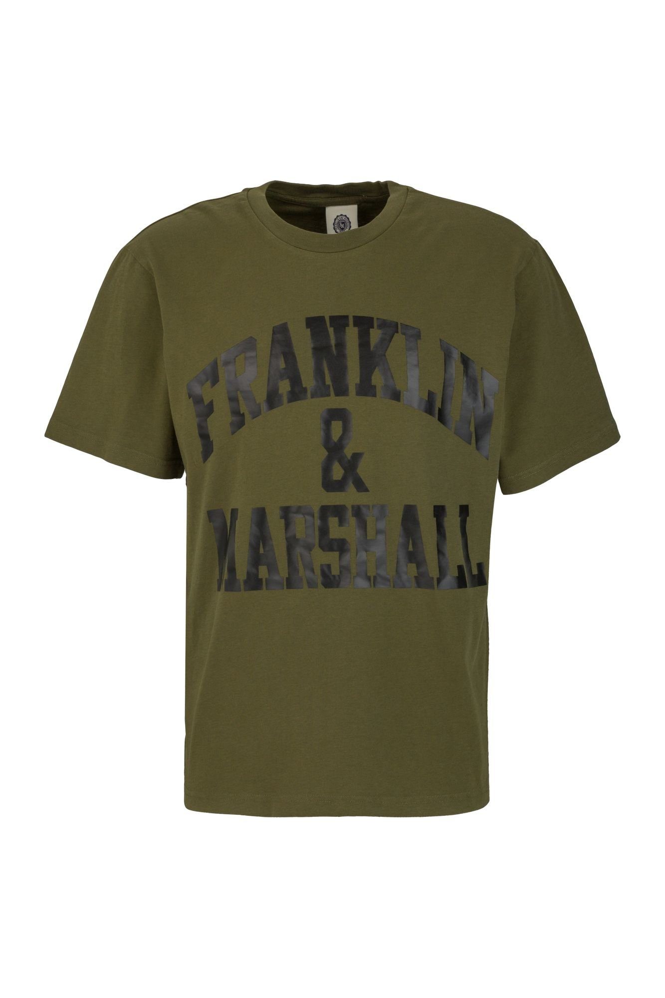 T-Shirt mit Logoprint T-Shirt Franklin Baumwolle reiner aus Marshall gummierten &