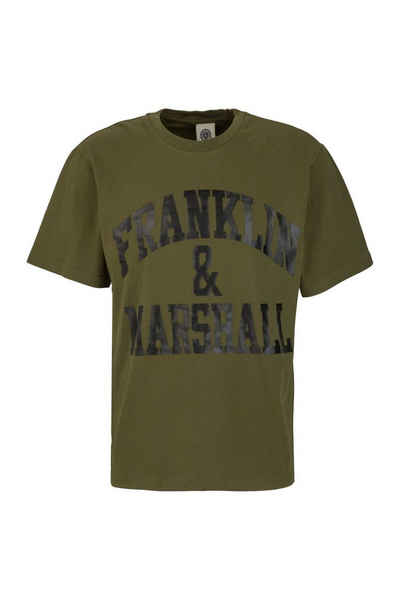Franklin & Marshall T-Shirt T-Shirt mit gummierten Logoprint aus reiner Baumwolle