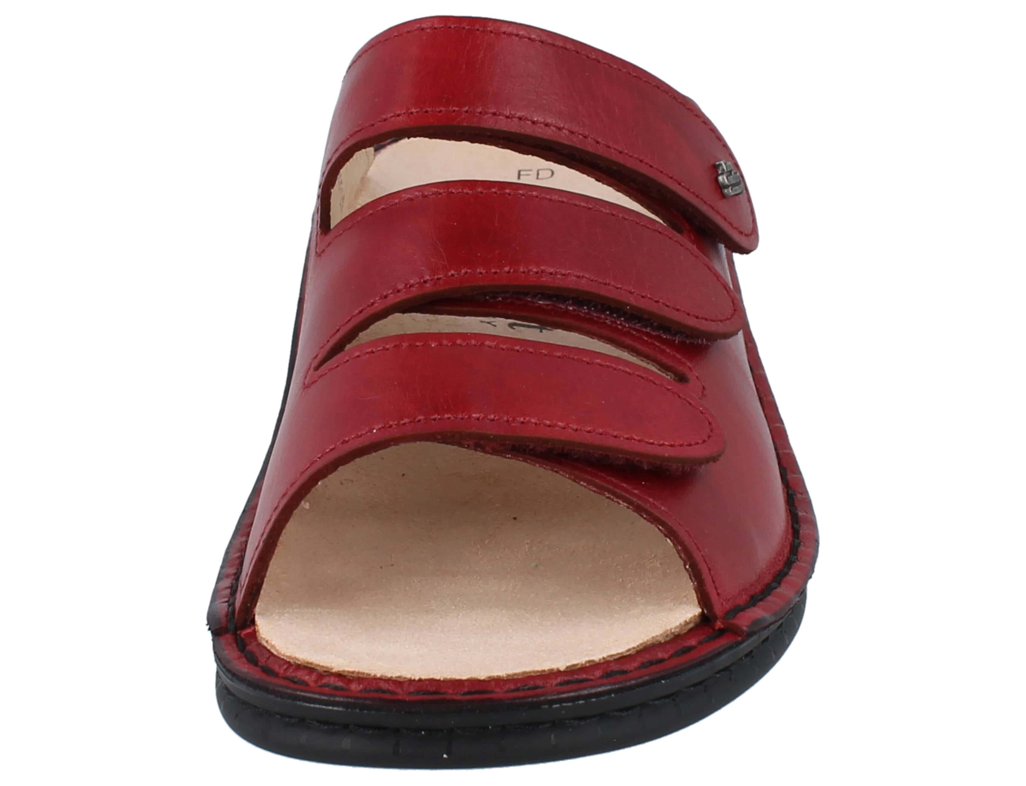 Finn Comfort Hellas, rot Pantolette Wechselfußbett