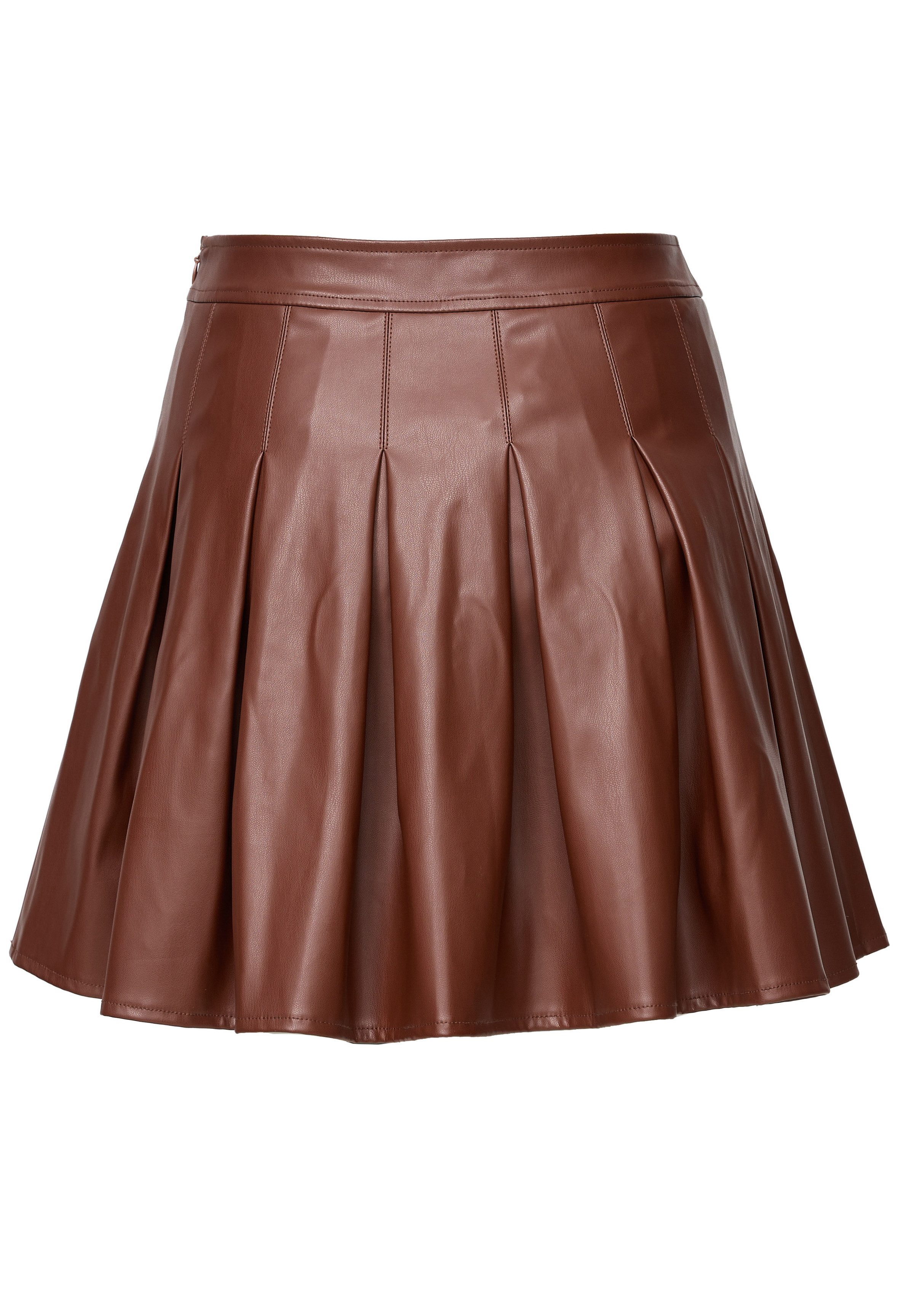 Threadbare Sommerrock im Leder-Look