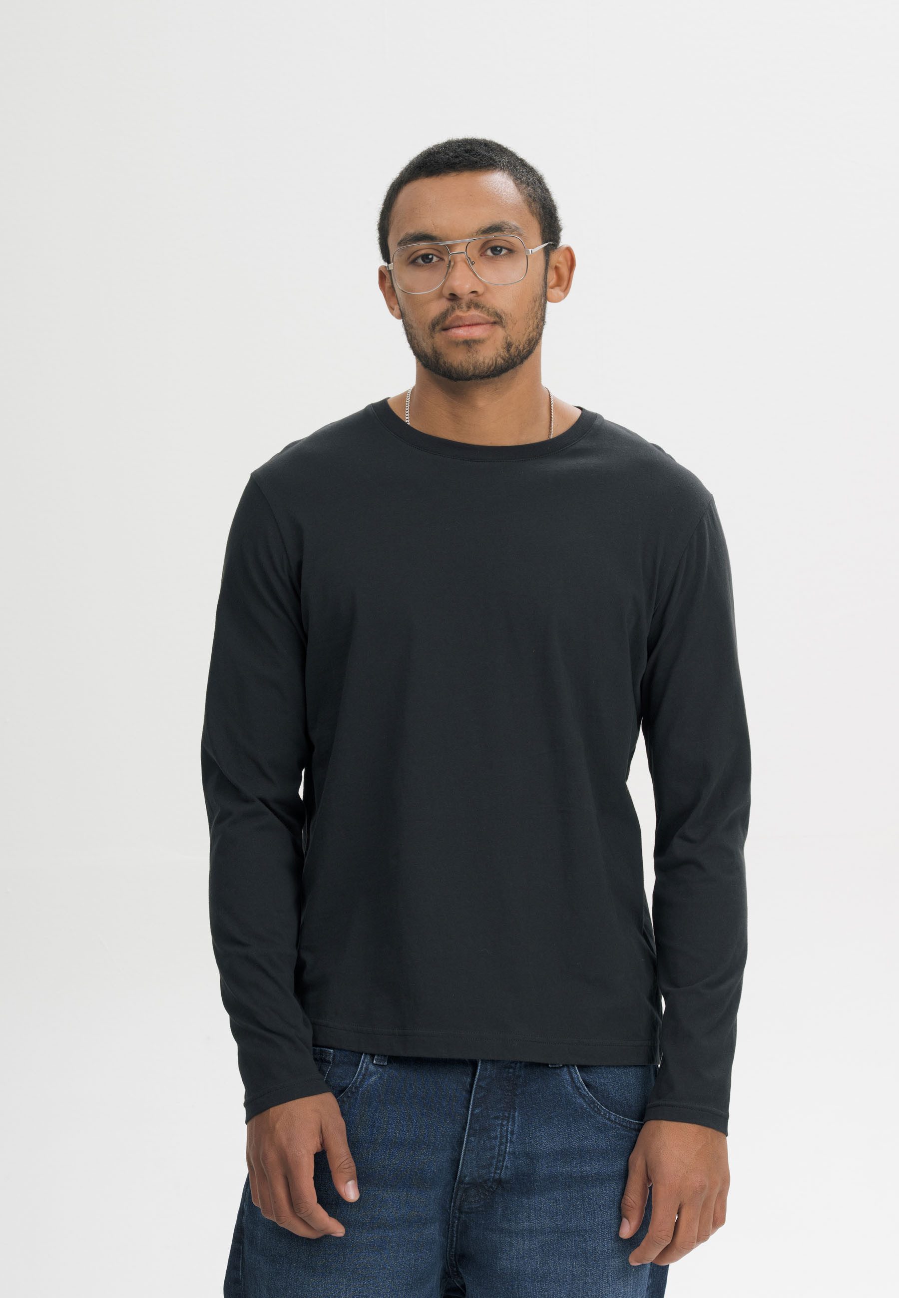 Langarmshirt Basic Langarmshirt Style JERIN