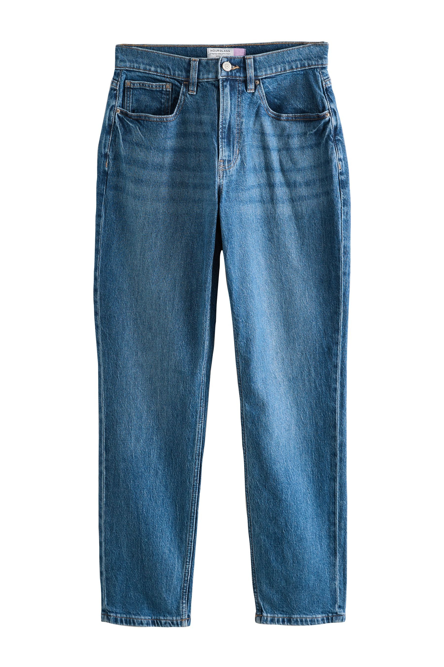 Next Comfort-fit-Jeans Mom-Jeans mit Comfort-Stretch, Kurzgröße (1-tlg)