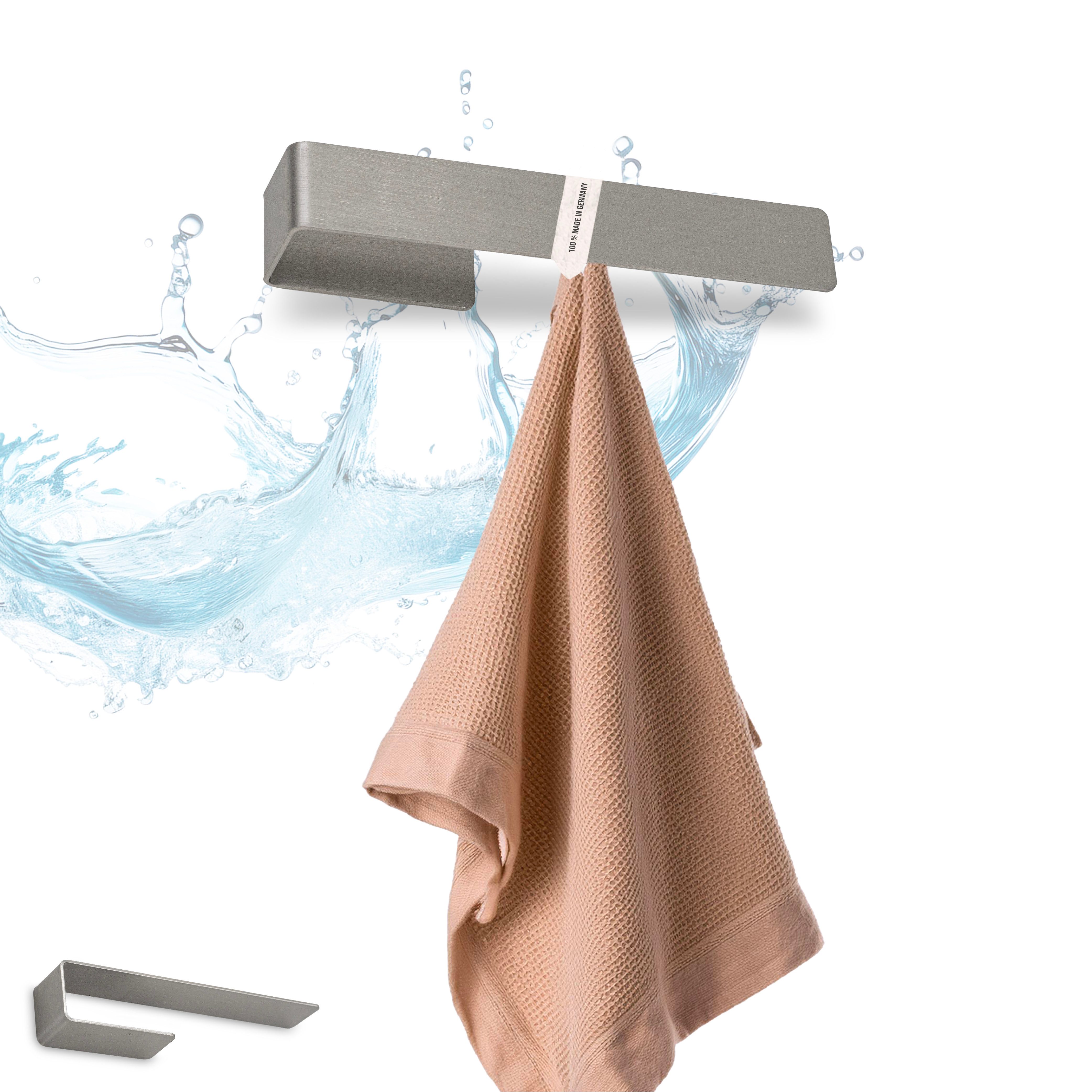 Feuerfest 123 GmbH Spültuchhalter Edelstahl ohne Bohren - Für Spülbecken, Küche, Wand