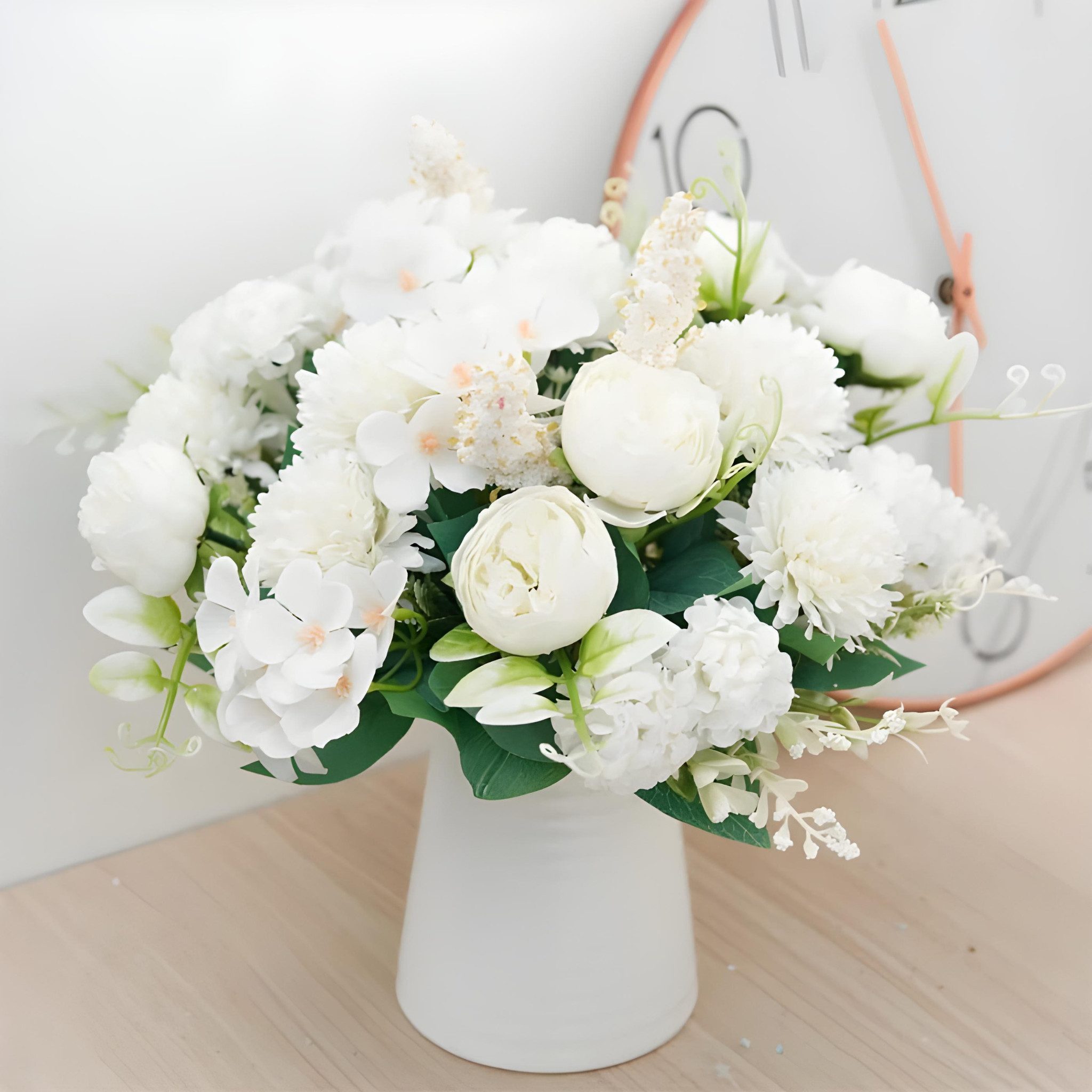 Kunstblumenstrauß Kunstblumenstrauß aus Seidenblumen – Kunstrosen, Kunstblu günstig online kaufen